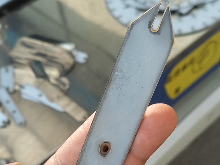 نمونه کار برش لیزر ورق ضد زنگ نیم میلی متری